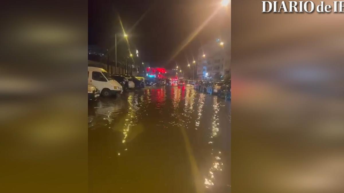Vídeo: calles de Ibiza inundadas tras la borrasca Patricia
