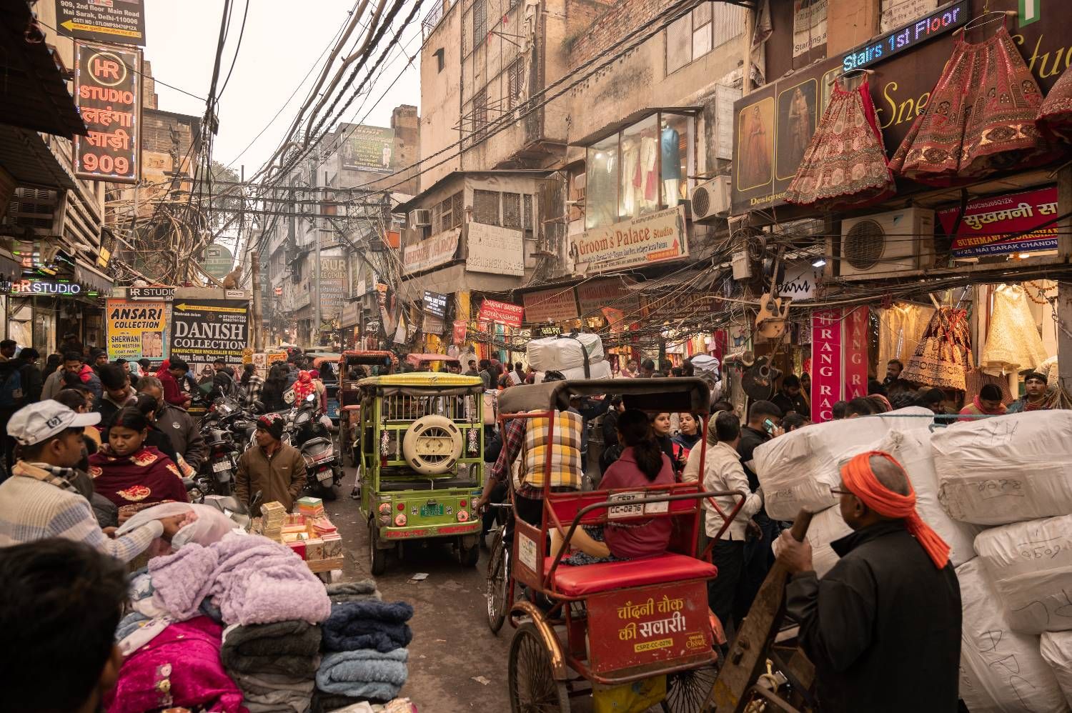 El bullicioso mercado de Chandi Chowk