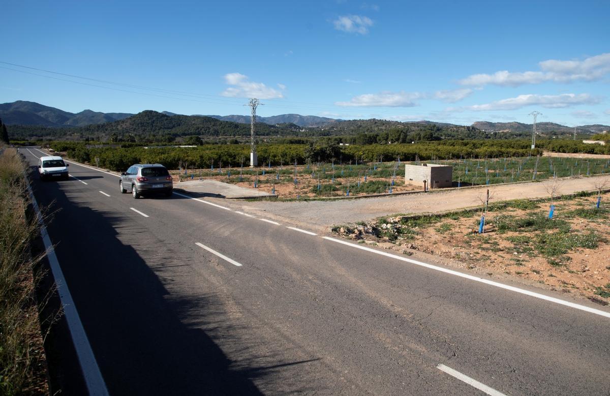 Terrenos afectados por la macroplanta fotovoltaica que Renovalia impulsa en Sagunt.