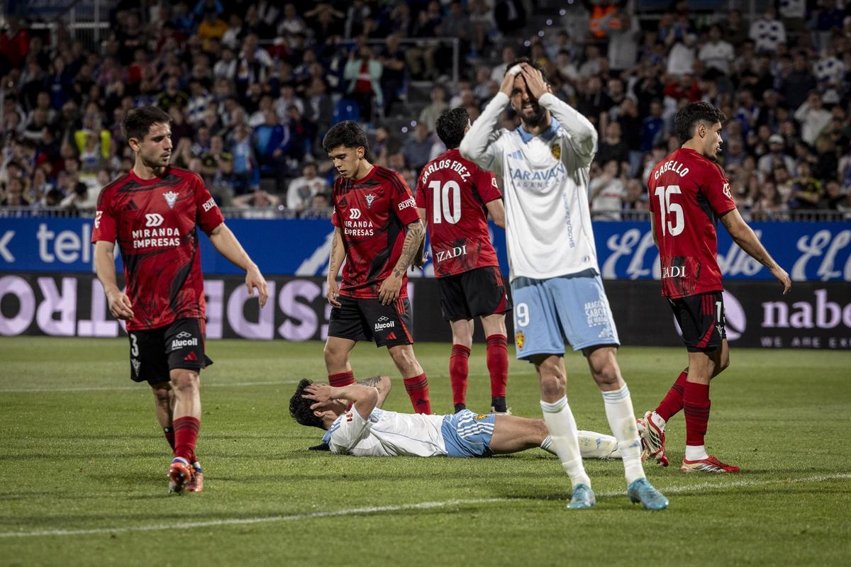 Kodro se lamenta de una ocasión en el Real Zaragoza-Mirandés