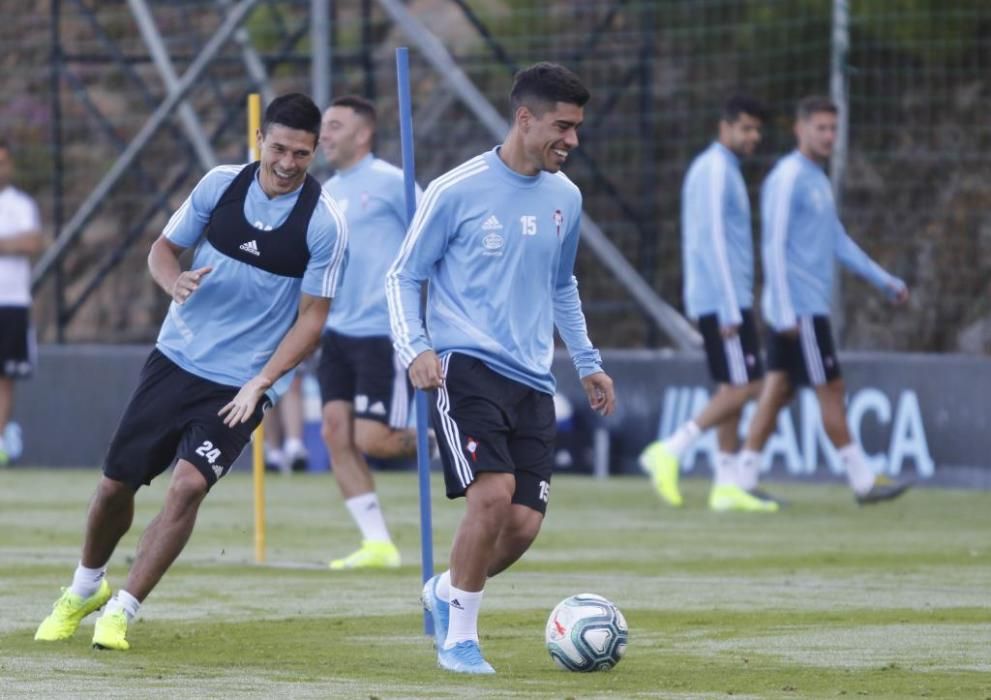 El Celta se ejercita en A Madroa para continuar la pretemporada