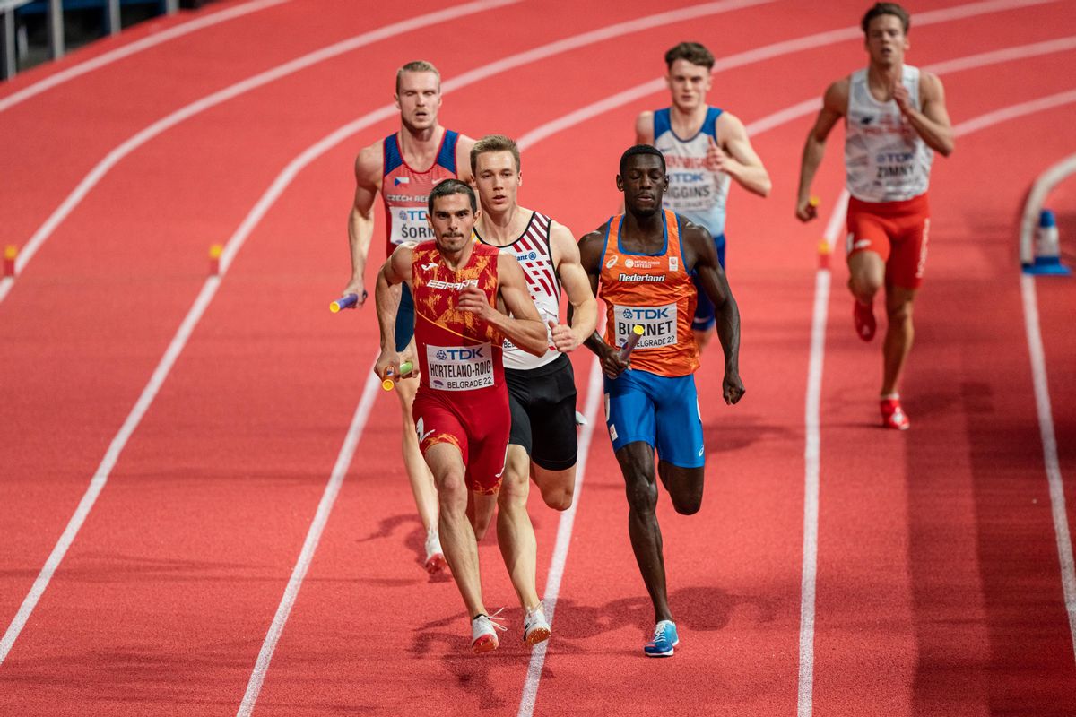 Espanya es penja la plata en els relleus 4x400 Espanya es penja la plata en els relleus 4x400