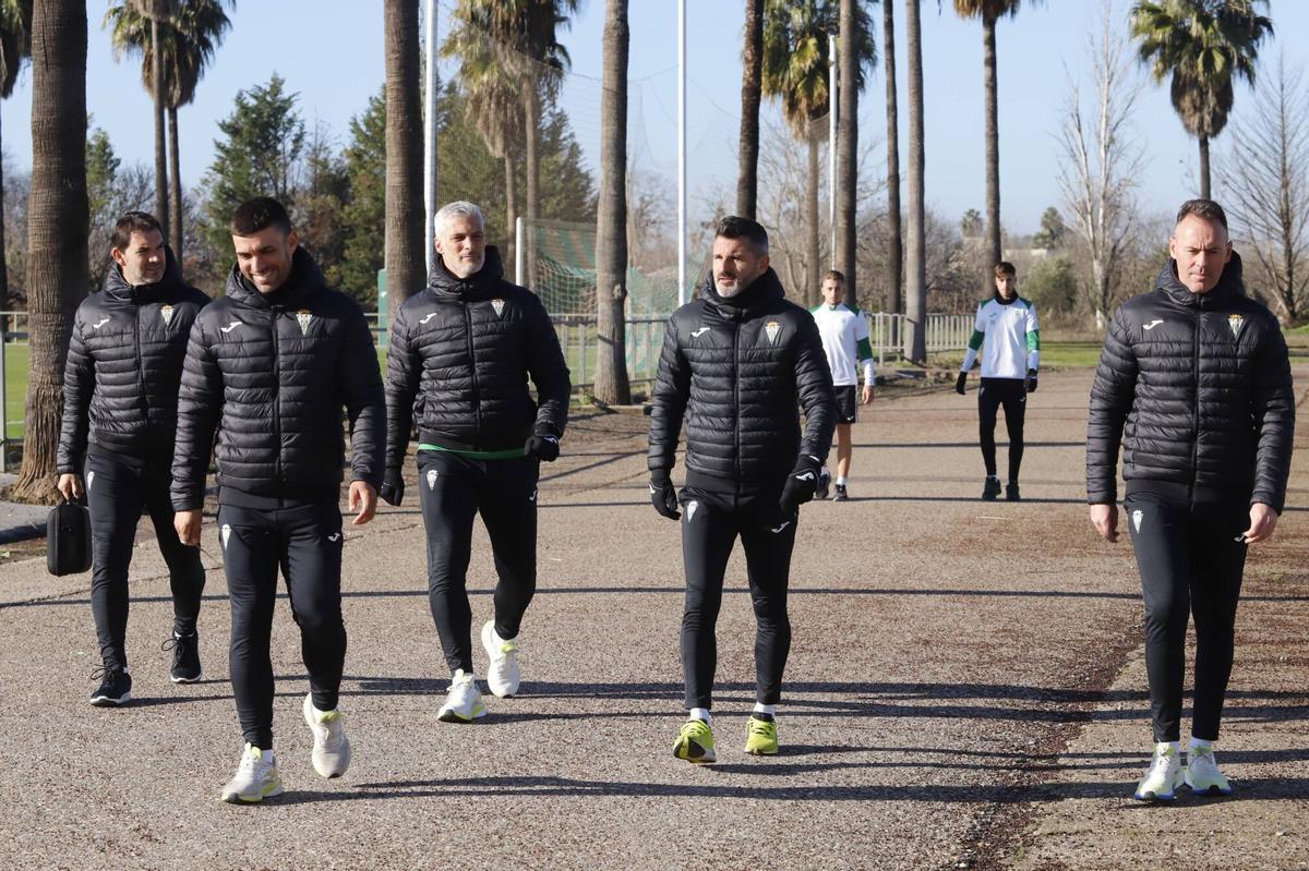 A.J.González Córdoba Primer entrenamiento tras las vacaciones de Navidad del Córdoba CF CCF Iván Ania y equipo técnico