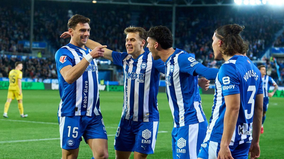 Deportivo Alavés, en su empate con el Girona (2-2) de la Jornada 25 de LaLiga EA Sports