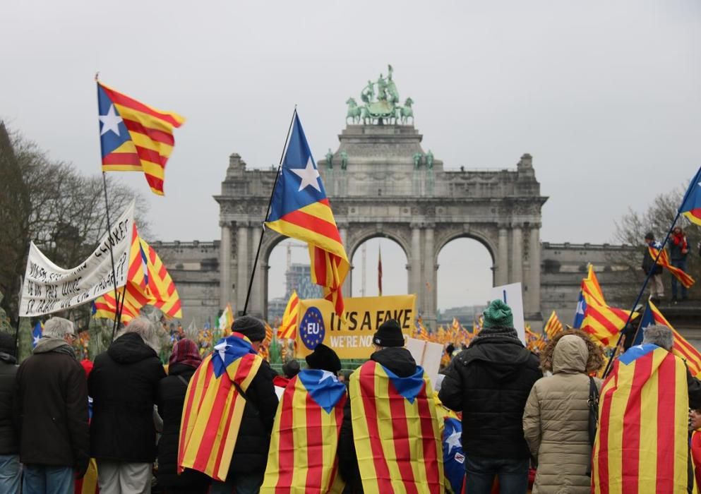 Manifestació independentista a Brussel·les