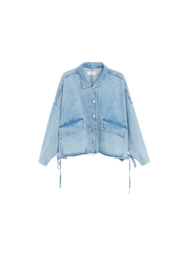 Chaqueta denim cintura ajustable de Mango