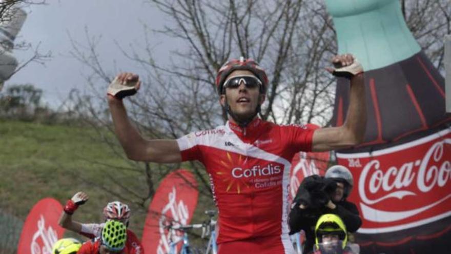 Di Gregorio celebra su victoria en el Naranco.