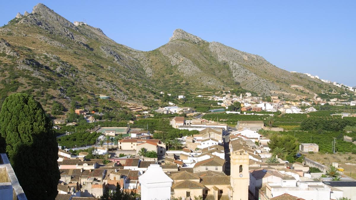 Vista de Ràfol d'Almunia, municipio donde cae el precio de la vivienda.