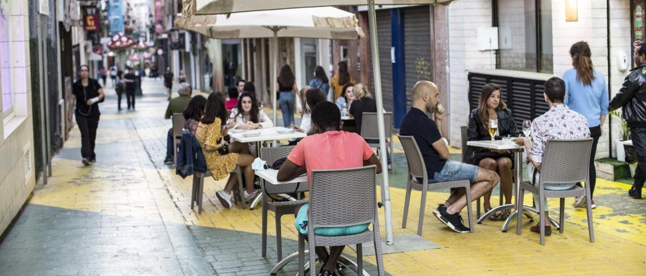 Una céntrica calle de Alicante