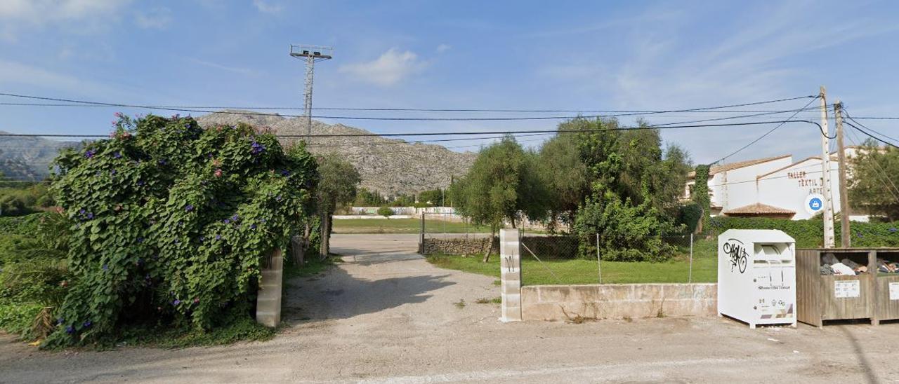 Imagen del antiguo campo de fútbol de Ca n&#039;Escarrintxo, en Pollença.