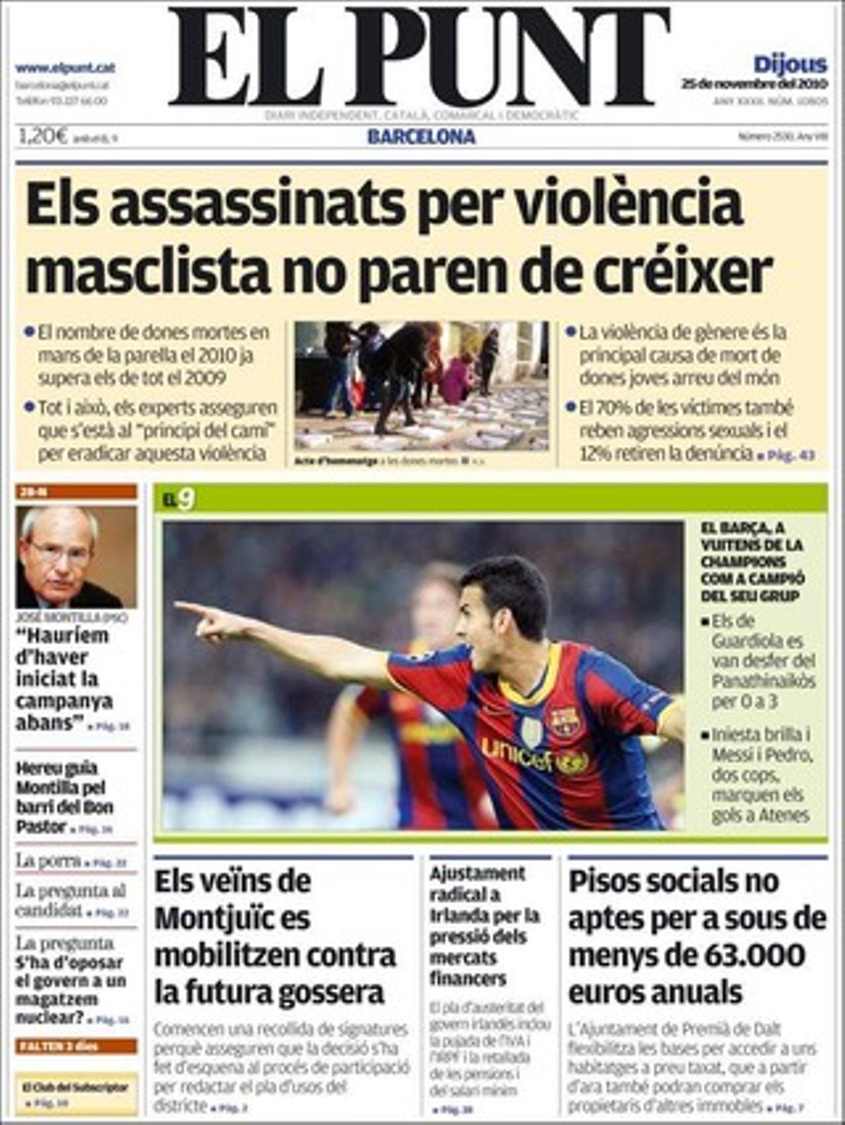 ’El Punt’ destaca a més que la UE està decidida a multar Catalunya per la contaminació de l’aire, que el límit de 80 km/h és insuficient.