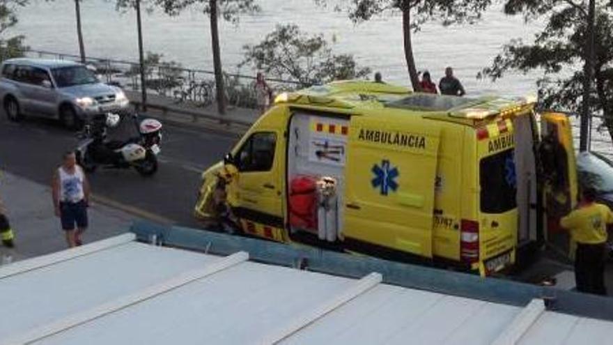 Els serveis d&#039;emergències, al lloc de l&#039;accident.