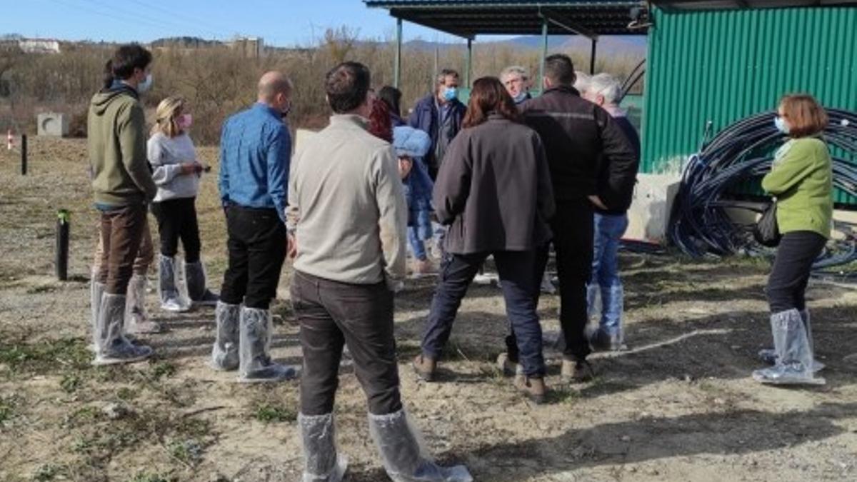 Visita esta mañana a una de las zonas donde se elimina lindano.