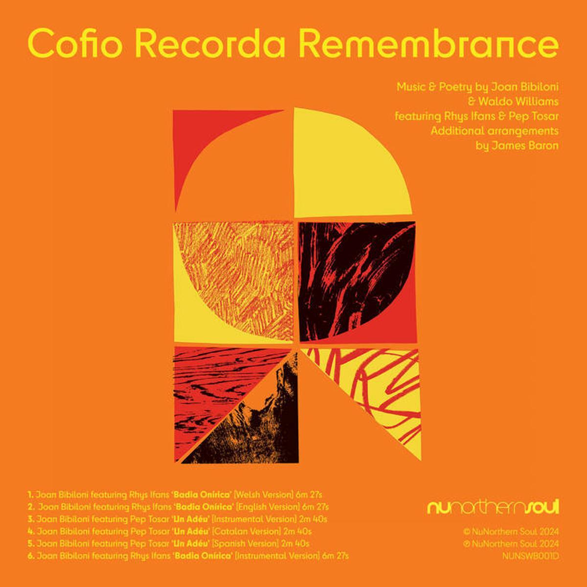 Portada del disco 'Cofio Recorda Remembrance'