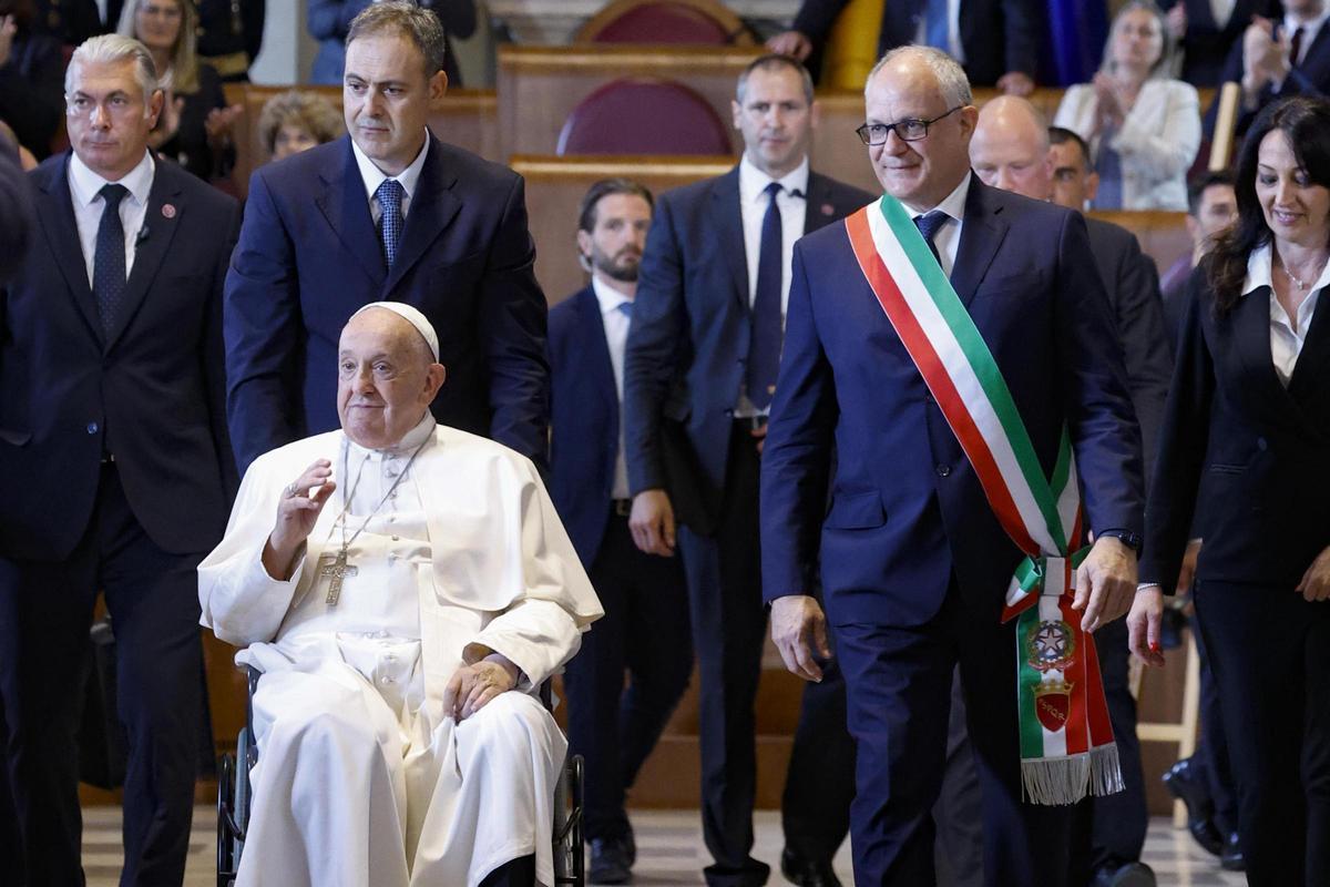 El Papa Francisco de visita en Roma