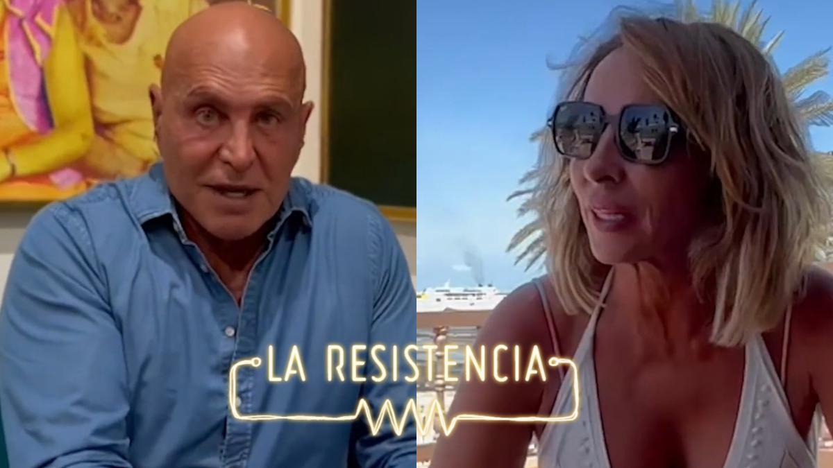 María Patiño y Kiko Matamoros promocionando 'La Resistencia'