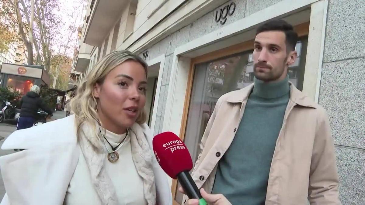 Sergio Rico y Alba Silva