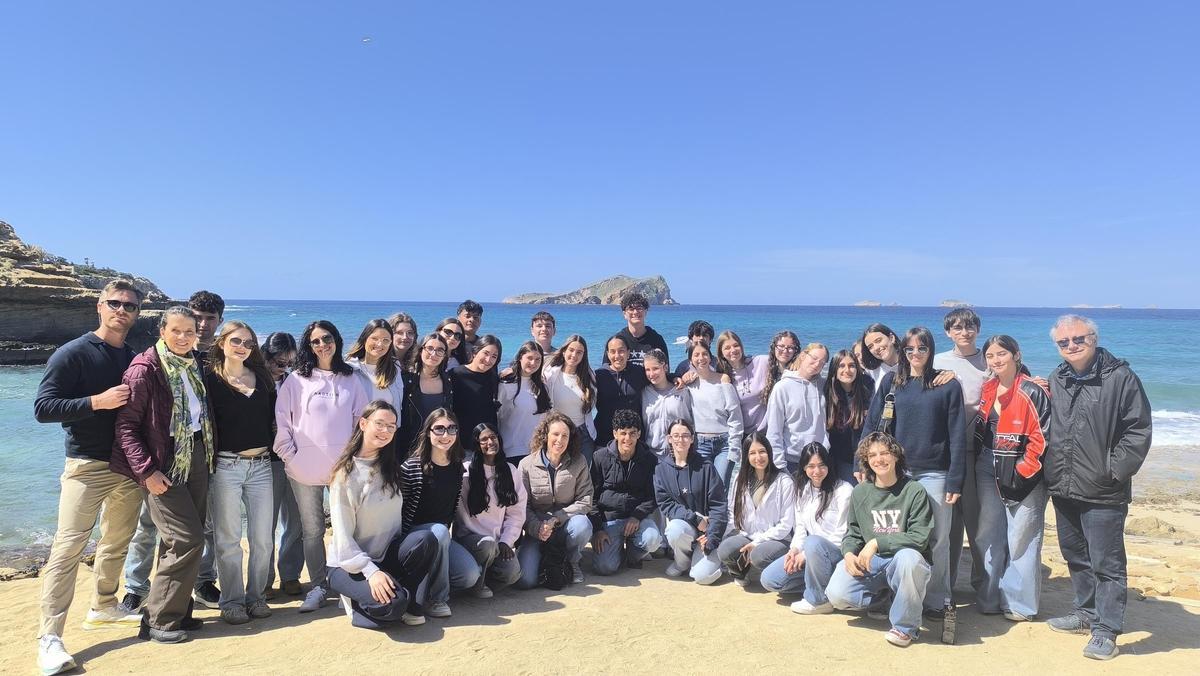 Estudiantes de Austria, Italia y Grecia conociendo Ibiza