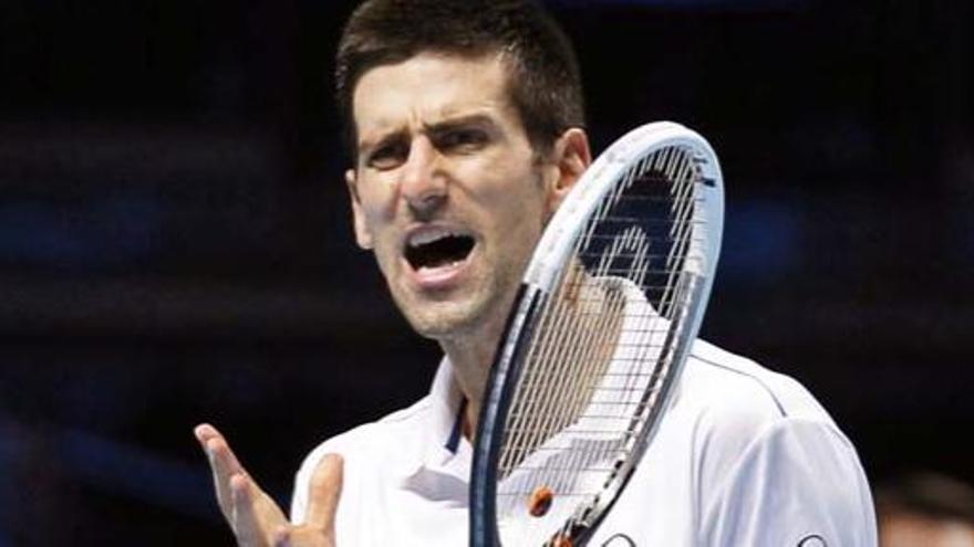 Djokovic, durante el partido.