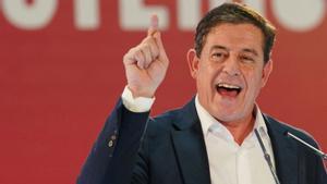 El líder del PSOE gallec, José Ramón Gómez Besteiro, durant un acte electoral. | ÁLVARO BALLESTEROS / EUROPA PRESS