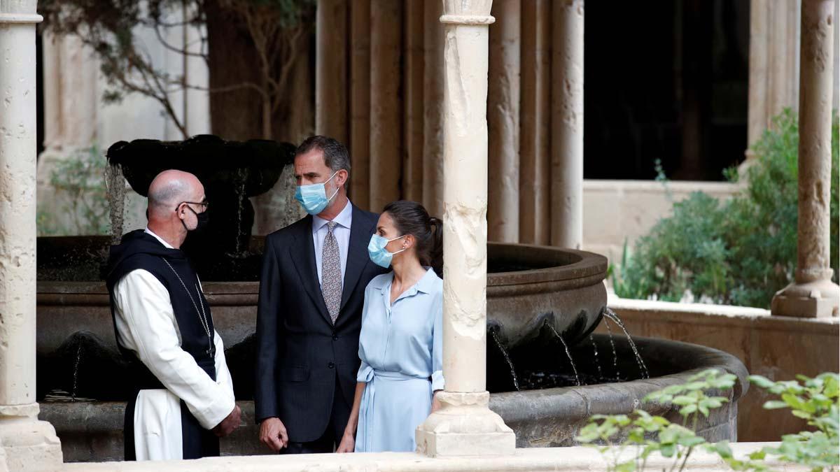 Visita de los Reyes al monasterio de Poblet (Tarragona)