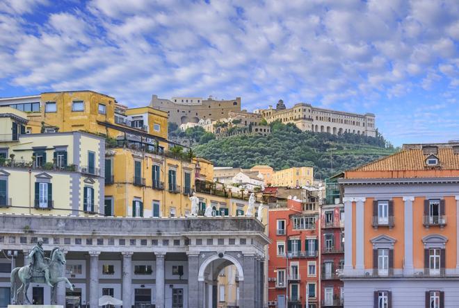 Vista del casco histórico de Nápoles