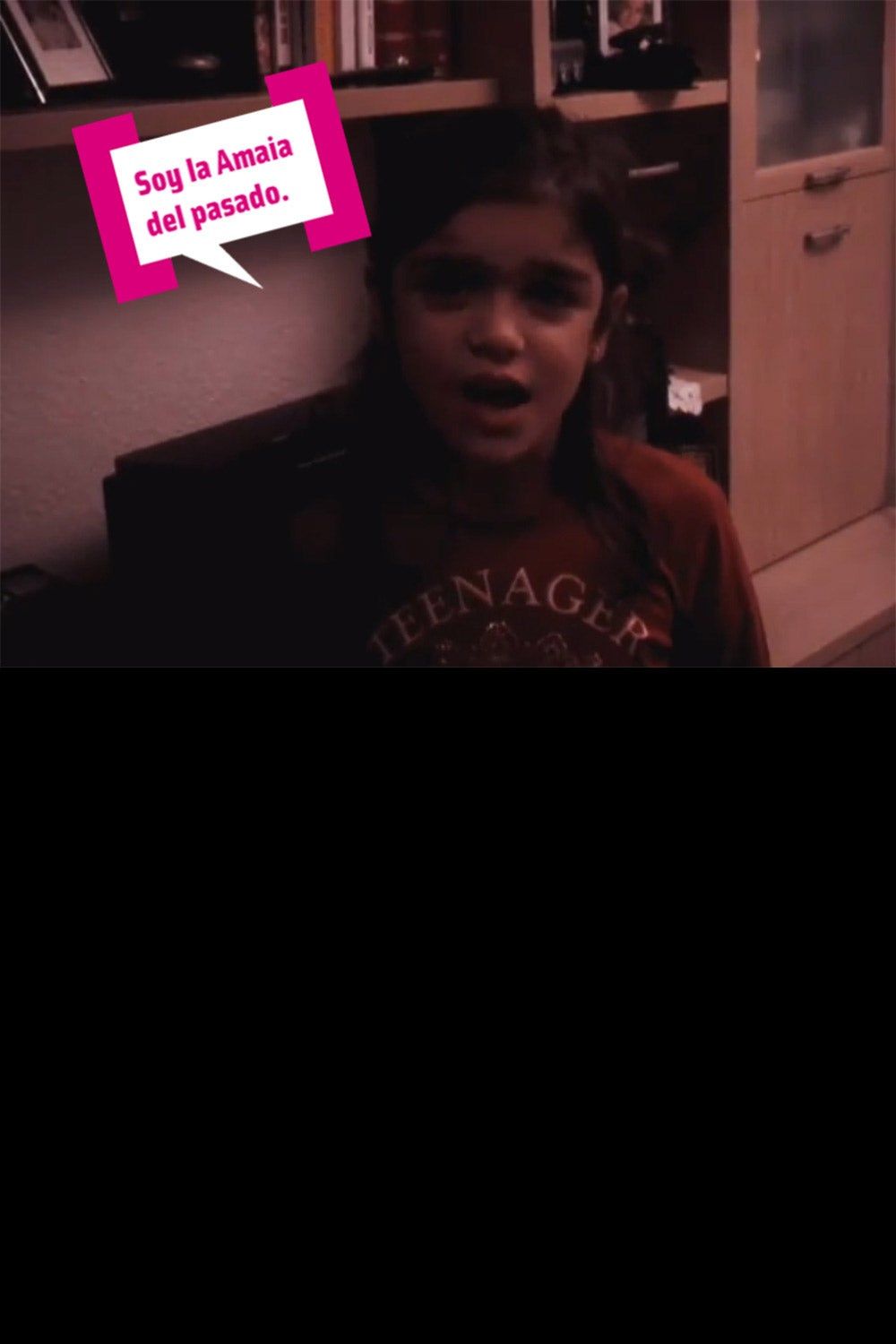 Amaia con fondo negro