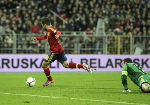 Jordi Alba marca el primer gol de España