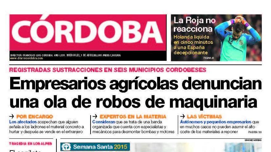 La portada de CÓRDOBA