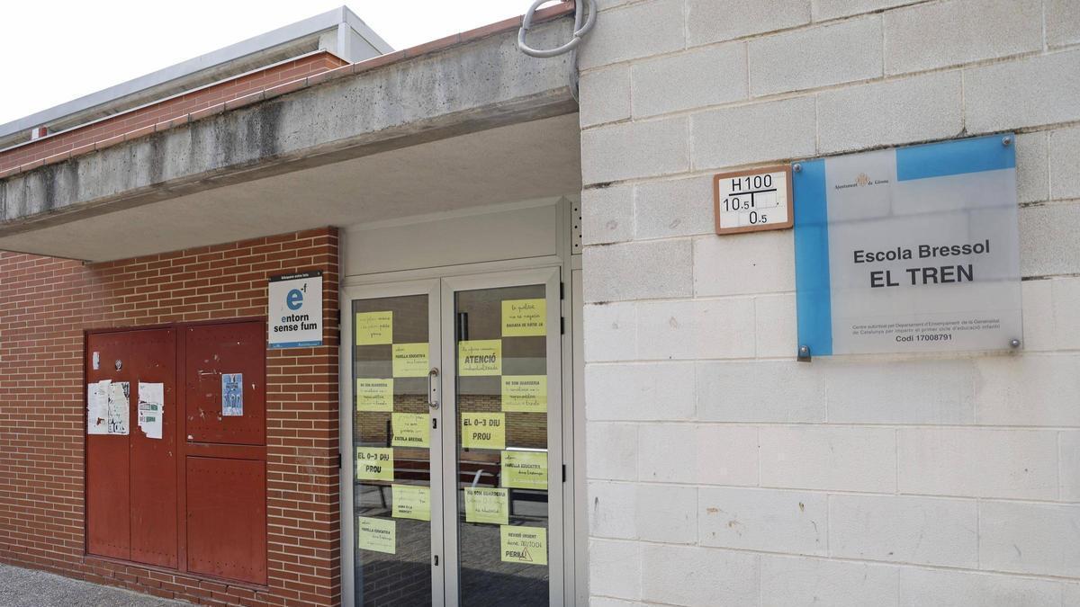 L'escola bressol El Tren, ubicada al barri de Sant Narcís, és una de les afectades.