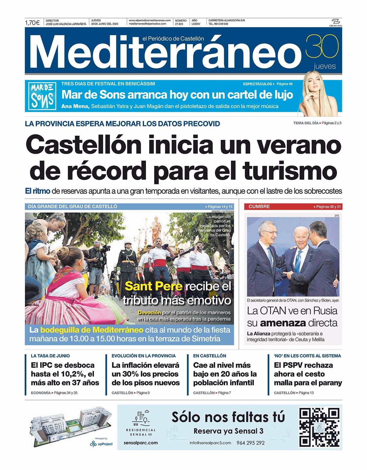 Así fue el 2022 en Castellón: Las portadas de 'Mediterráneo'