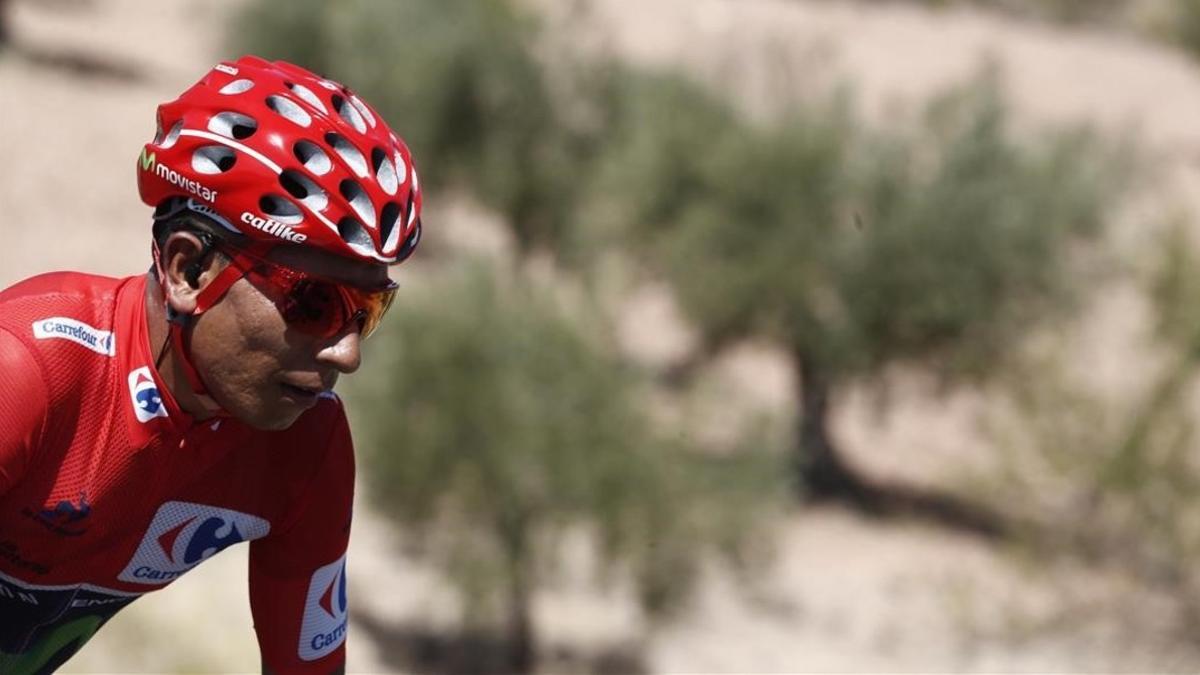 Nairo Quintana, durante la 18º etapa de la Vuelta