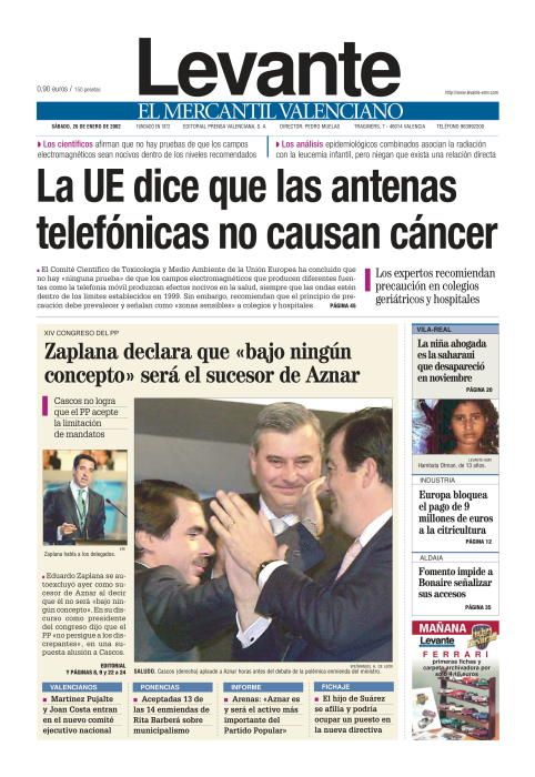 Las portadas de Zaplana