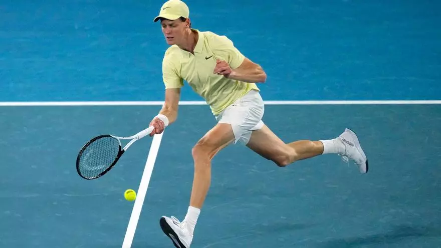 Sinner celebra con los suyos la victoria frente a Zverev
