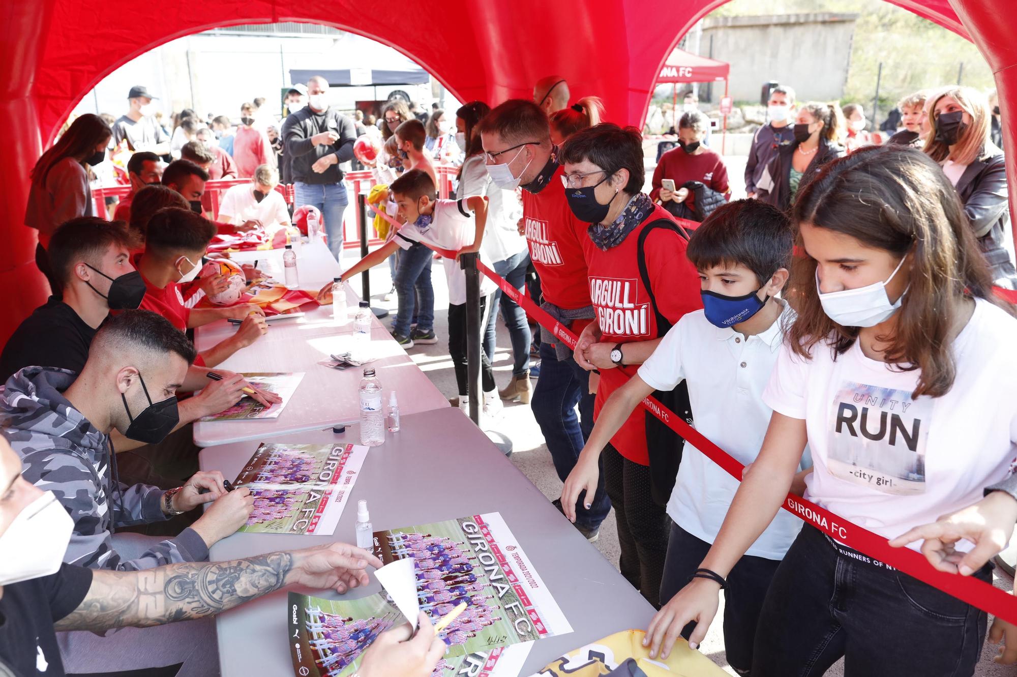 El Girona rep l'escalf de l'afició