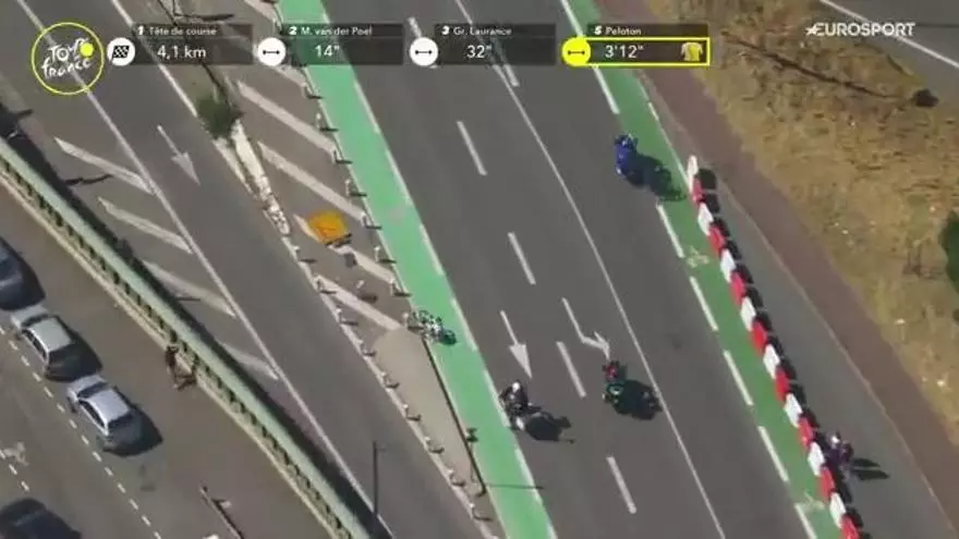 ¡Tremenda caída de Pogacar!