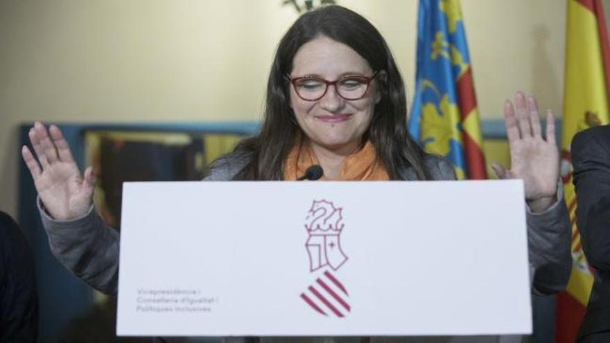 Mónica Oltra y los consellers de Compromís votaron en contra del adelanto electoral en la Comunidad Valenciana