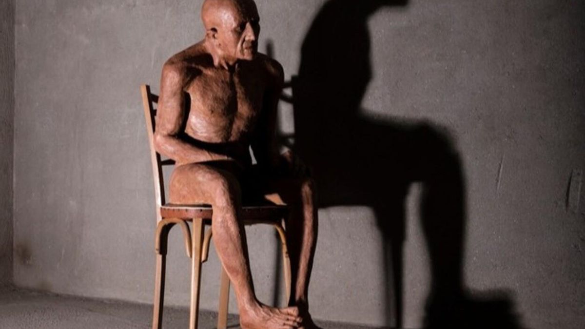 Una de las obras de la exposición de pintura y escultura ‘ExNihilo... ExMateria...’ de la artista Roni Herrán