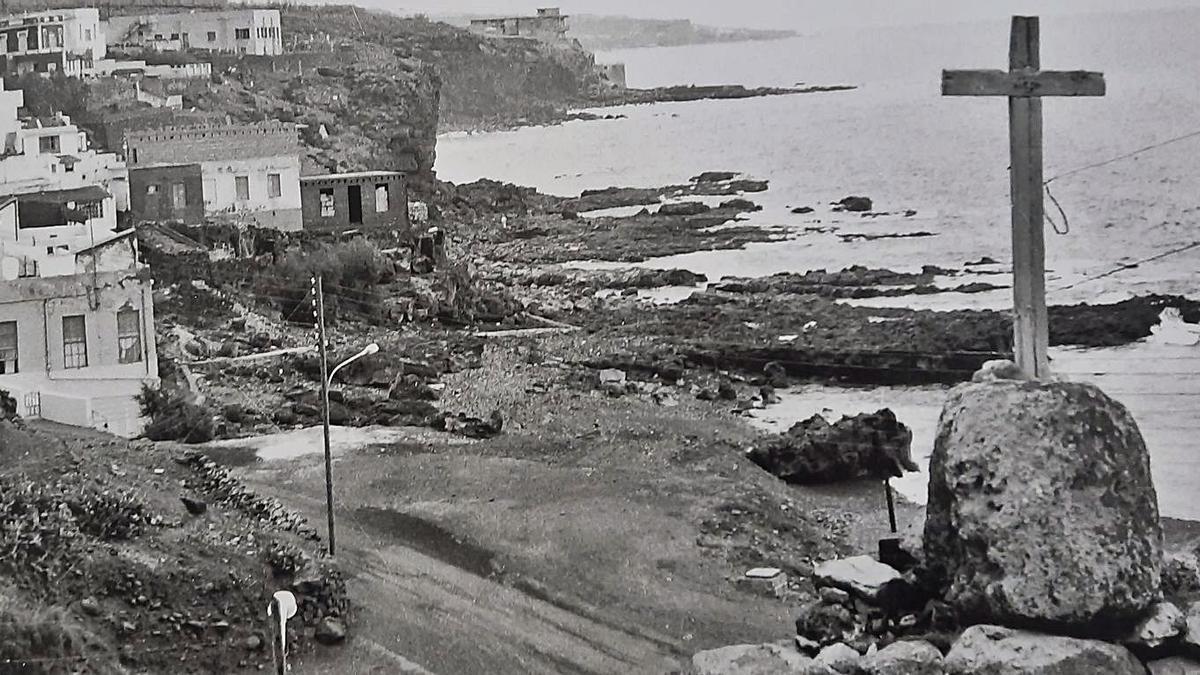 Una panorámica del pueblo a inicios de la década de los 60. | ARCHIVO FOTOGRÁFICO VICENTE PÉREZ MELIÁN