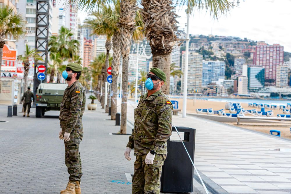 El Mando de Operaciones especiales toma Benidorm en pleno estado de alarma