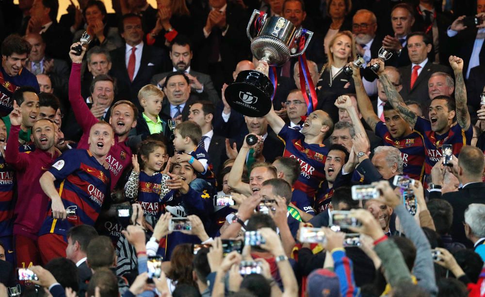 Las imágenes de la celebración del Barcelona en la Copa