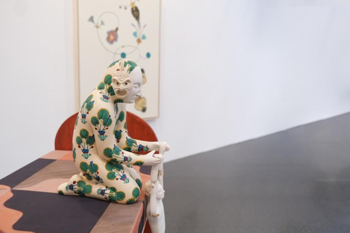 Obra de la exposición "Te dormirás y soñarás con la canción de las flores”