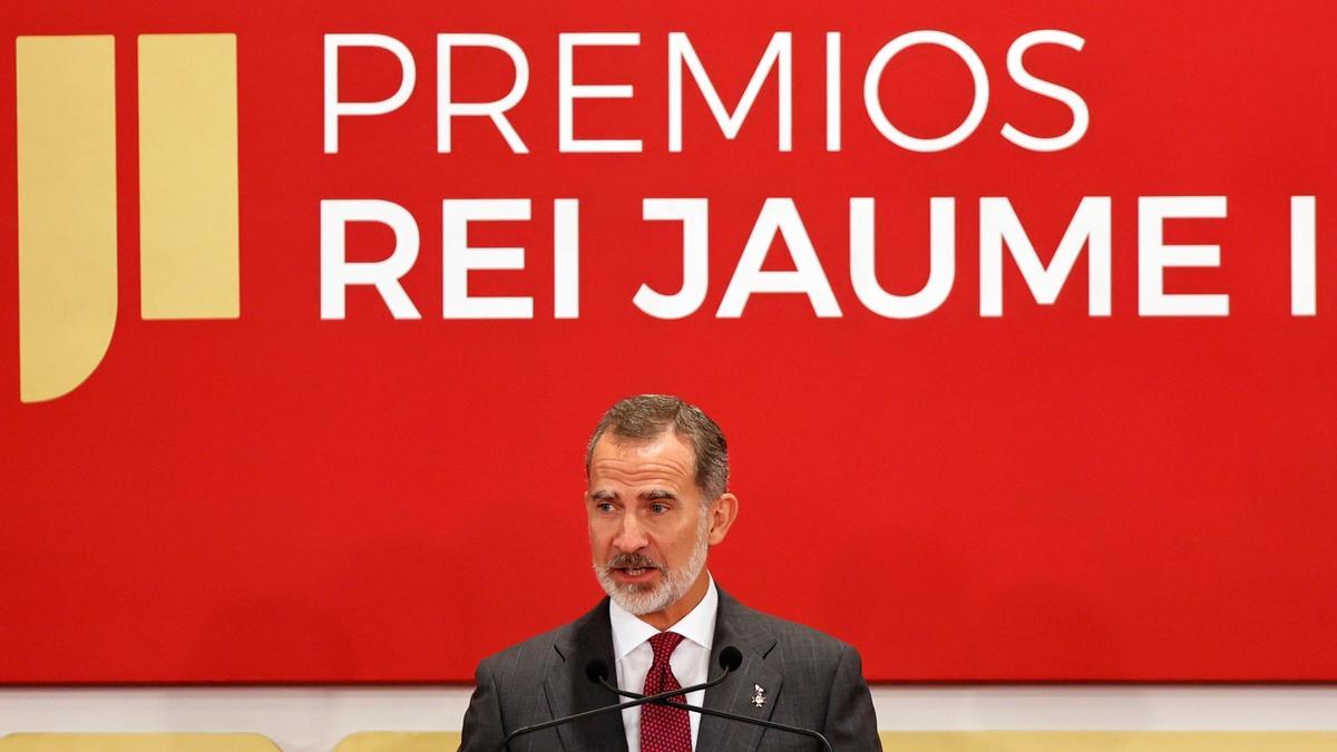 Felipe VI, en los premios Jaume I.