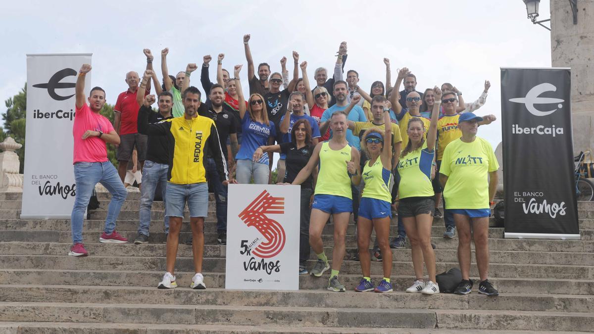 La presentación del 5K Valencia Vamos reunió a los clubes valencianos