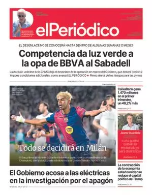La portada de EL PERIÓDICO del 1 de mayo de 2025