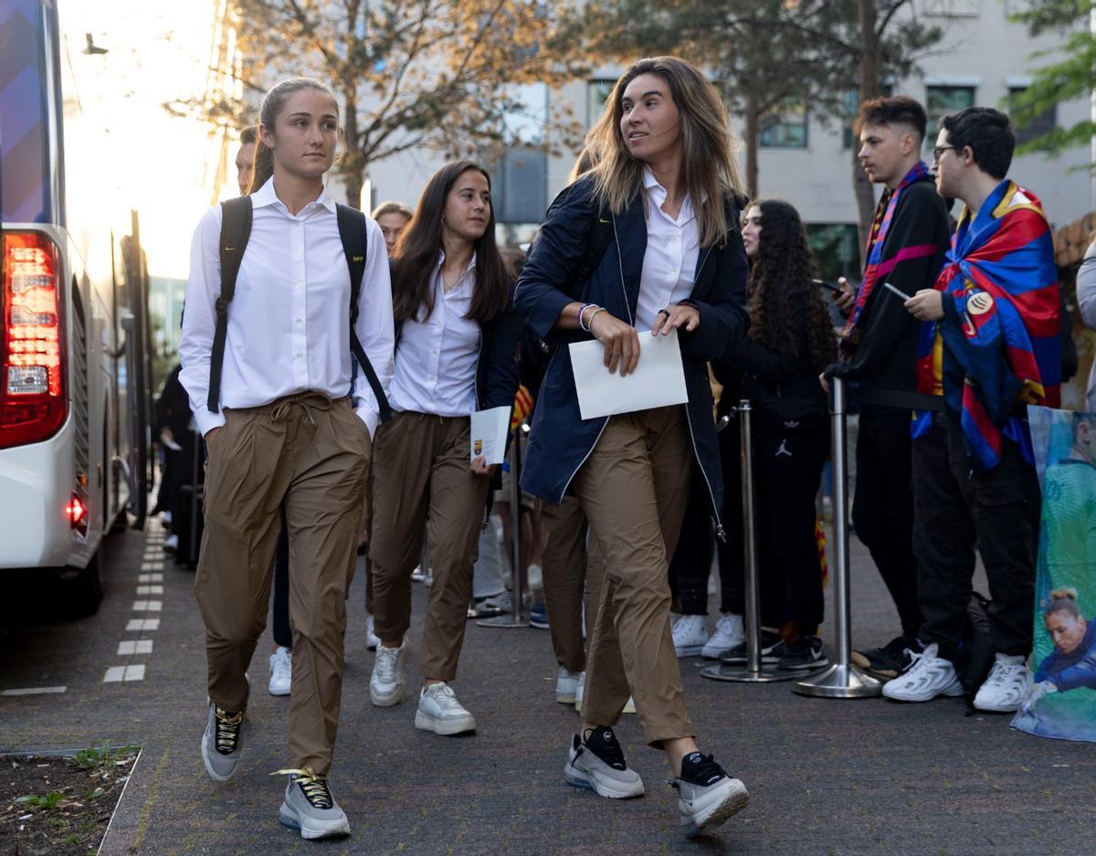 Así fue la llegada a Eindhoven del FC Barcelona