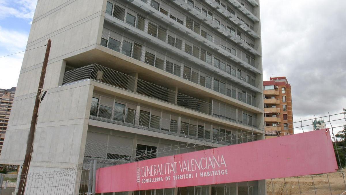 Una de las últimas promociones de vivienda social impulsada por la Generalitat en Benidorm, destinada a jóvenes y adjudicada en 2012.