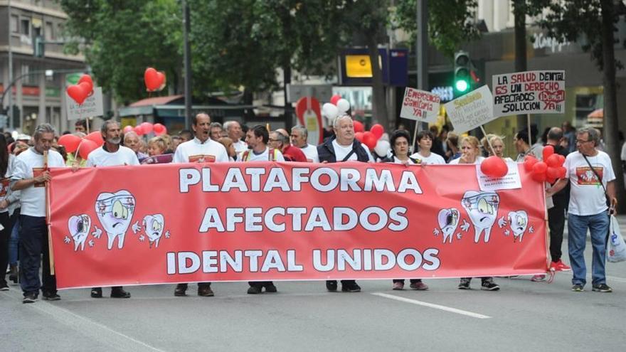 Una de las manifestaciones de los afectados en Murcia.