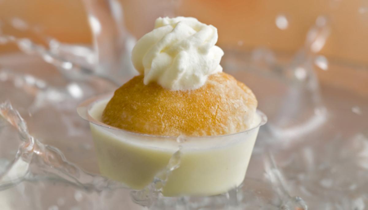 Buñuelos de yogur líquido, en la Pastelería Nunos.