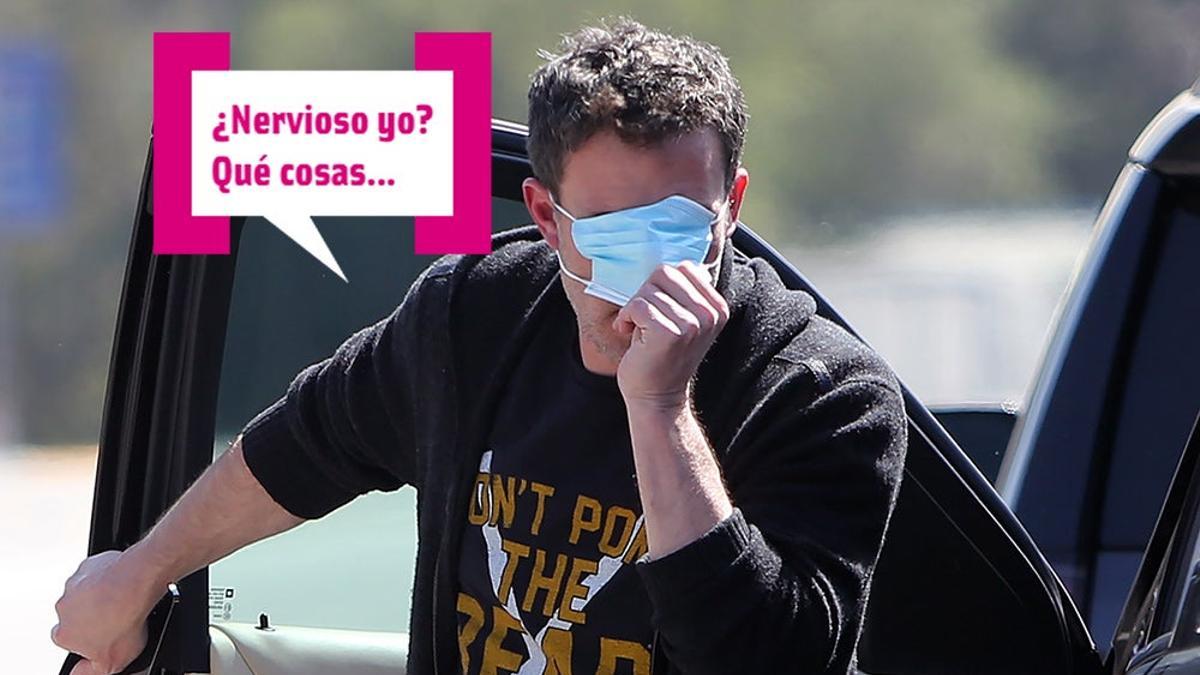 Ben Affleck se hace un lio con la mascarilla